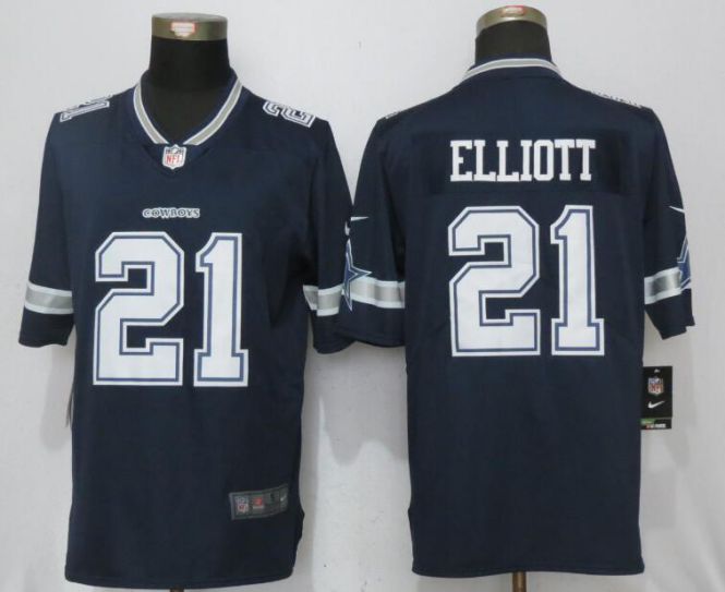 2017 NFL Nike Dallas cowboys #21 Elliott Blue 2017 Vapor Untouchable Limited Player